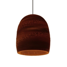 Φωτιστικό Οροφής 3D Skiathos 01296 Brown GloboStar Χαρτί