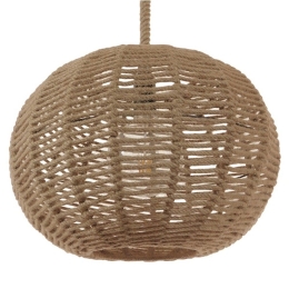 Φωτιστικό Οροφής Capri 01331 Beige GloboStar Σχοινί