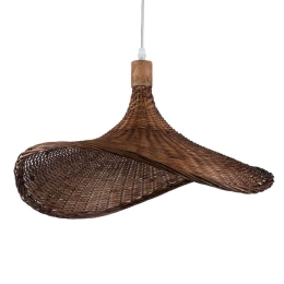 Φωτιστικό Οροφής Cuba 01720 Φ53x30cm 1xE27 Dark Brown GloboStar