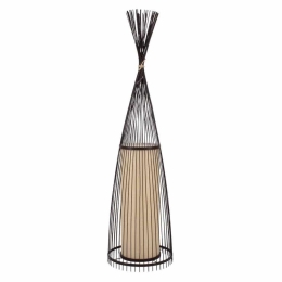 Φωτιστικό Δαπέδου Azores 01756 Φ40x150cm 1xE27 Dark Brown GloboStar
