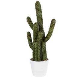 Τεχνητό Φυτό Σε Γλάστρα Carnegiea Cactus 20100 63cm Beige-Green Globostar Polyurethane