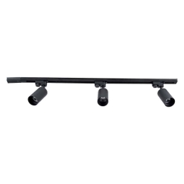 Φωτιστικό Οροφής - Σποτ Leo 60355 3xGU10 100x6x20cm Black GloboStar