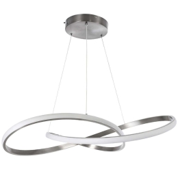 Φωτιστικό Οροφής Με Τηλεχειριστήριο Dexter 60915 Φ73cm Dim Led 10080lm 90W Nickel GloboStar