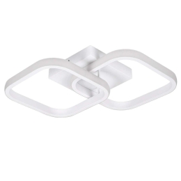 Φωτιστικό Οροφής - Πλαφονιέρα Nora 61062 Led 22W 40x24x7cm White GloboStar Αλουμίνιο