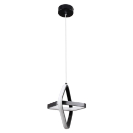 Φωτιστικό Οροφής Rose 61064 Led 22W  24x22x24cm Black GloboStar Αλουμίνιο