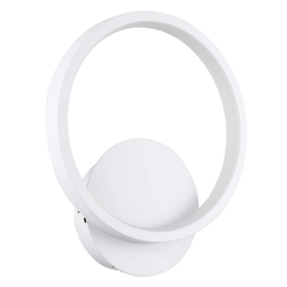 Φωτιστικό Τοίχου - Απλίκα Ted 61071 Led 9W 20x5,5x23cm White GloboStar Αλουμίνιο