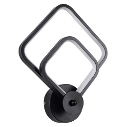Φωτιστικό Τοίχου - Απλίκα Anna 61085 Led 15W 25x8x30cm Black GloboStar Αλουμίνιο