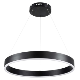 Φωτιστικό Οροφής Venom 61176 Led 45W Φ60cm Black GloboStar Αλουμίνιο