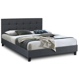 Κρεβάτι Για Στρώμα 160x200cm Sissy 0224248 212,5x166x90cm Anthracite Διπλό