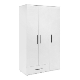 Ντουλάπα Ρούχων Bianco 0241427 Τρίφυλλη 103x52x187cm White Τρίφυλλη