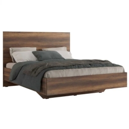 Κρεβάτι (Για Στρώμα 160x200cm) Oryana 0258271 206x171x162cm Walnut Υπέρδιπλo