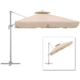 Ομπρέλα Επαγγελματική Κρεμαστή Pearl 0212249 300x300cm Ecru