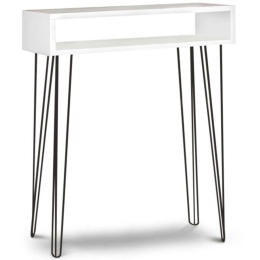 Κονσόλα Box 0117635 60x22x88cm White Μελαμίνη,Μέταλλο