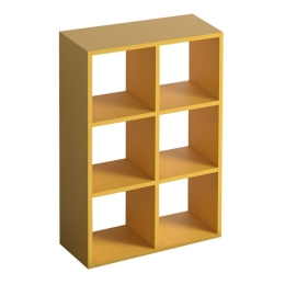 Βιβλιοθήκη Cube 0221536 73,5x34x109cm Yellow