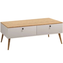 Τραπεζάκι Σαλονιού Alis 0248438 110x50x40cm White-Oak