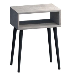 Κομοδίνο Fiona 0258129 45x30x58cm Grey Retro