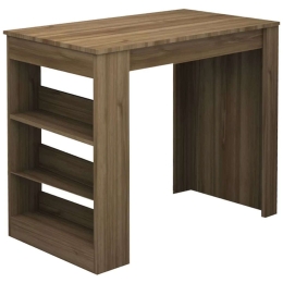 Τραπέζι Μπαρ Deep 0249654 120x50x100cm Walnut Μοριοσανίδα, Μελαμίνη