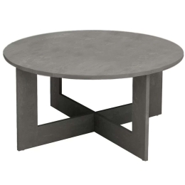 Τραπεζάκι Σαλονιού Kati 0249659 Φ80x42cm Antque Grey