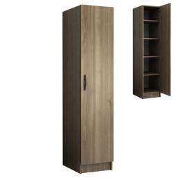 Ντουλάπα Μονόφυλλη Ricardo 0256487 40x51,8x181cm Walnut Μονόφυλλη