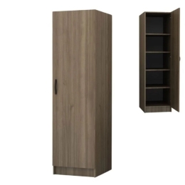 Ντουλάπα Μονόφυλλη Victoria 0258614 50x60x181cm Walnut Μονόφυλλη