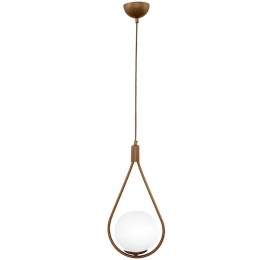 Φωτιστικό Οροφής Shemesh 0189386 20x20x85cm 1xE27 60W Gold-White Megapap Μέταλλο