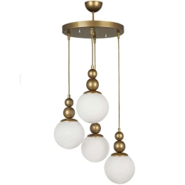 Φωτιστικό Οροφής Latona 0216715 30x30x90cm 4xE27 60W Gold Megapap Μέταλλο