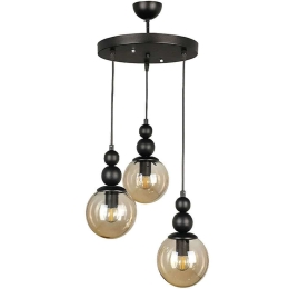 Φωτιστικό Οροφής Latona 0189388 30x30x85cm 3xE27 60W Black Megapap Μέταλλο