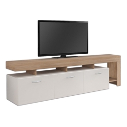 Έπιπλο Τηλεόρασης Jethro 0229647 220x40x52cm Honey Oak - White