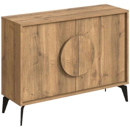 Μπουφές Gora 0214150 110x35,6x82cm Light Brown Μελαμίνη,Μέταλλο