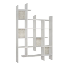 Βιβλιοθήκη Manco 214215 122x25,5x188cm White Μελαμίνη