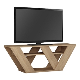 Έπιπλο Tηλεόρασης Pipralla 214325 110x30x40cm Oak Μελαμίνη