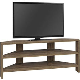 Έπιπλο Τηλεόρασης Γωνιακό Thales 0249801 110x36x45cm Light Walnut