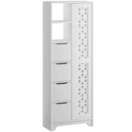 Ντουλάπι Μπάνιου Yada Maxi 0230423 65,4x29,6x172,6cm White Μελαμίνη
