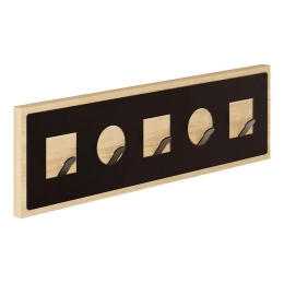 Κρεμάστρα Τοίχου Icon 0234826 54,4x2x16cm Sapphire Oak - Black Μελαμίνη,Μέταλλο