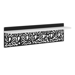 Κρεμάστρα Τοίχου Novo 0234829 80x12,2x20cm White - Black Μελαμίνη,Μέταλλο