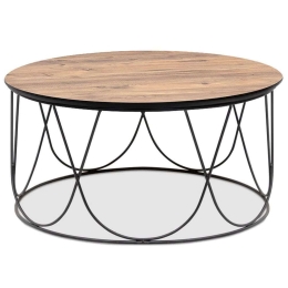 Τραπέζι Σαλονιού Burano 0216645 83x83x41cm Natural