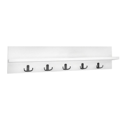 Κρεμάστρα Τοίχου Kery 0212602 80x11x18cm White Μοριοσανίδα, Μελαμίνη