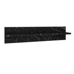 Κρεμάστρα Τοίχου Kery 0212604 80x11x18cm Black Marble Effect Μοριοσανίδα, Μελαμίνη