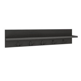 Κρεμάστρα Τοίχου Kery 0212605 80x11x18cm Anthracite Μοριοσανίδα, Μελαμίνη