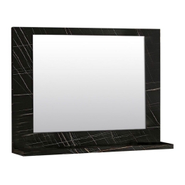 Καθρέφτης Μπάνιου Devlin 0212632 60x10x45cm Black Marble Effect Μοριοσανίδα, Μελαμίνη