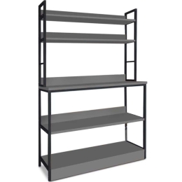 Ραφιέρα Foyer 0229997 101x36x160,7cm Black-Anthracite
