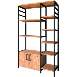 Ραφιέρα Benito 0229995 83,6x30,2x140,7cm Pine-Black