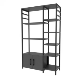 Ραφιέρα Benito 0253726 83,6x30,2x140,7cm Black-Anthracite