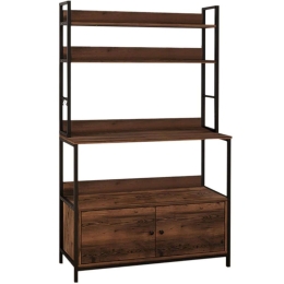 Ραφιέρα Severo 0242242 101x36x160cm Black-Walnut