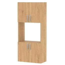 Ντουλάπα Κουζίνας Armado 0253744 60x32x140cm Sapphire Oak Μοριοσανίδα, Μελαμίνη