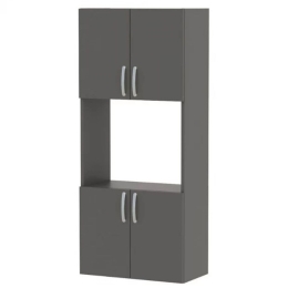 Ντουλάπα Κουζίνας Armado 0253745 60x32x140cm Anthracite Μοριοσανίδα, Μελαμίνη