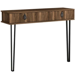 Κονσόλα Ursula 0216044 120x35,5x90cm Walnut Μελαμίνη,Μέταλλο