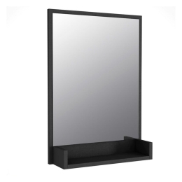 Καθρέφτης Μπάνιου Costa 0216050 45x12x75cm Black Μοριοσανίδα, Μελαμίνη