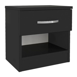 Κομοδίνο Lube 0253761 40x28,2x40cm Black