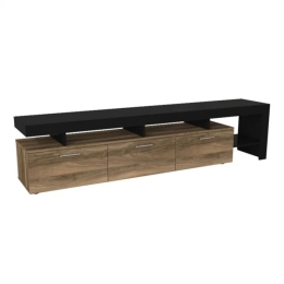 Έπιπλο Τηλεόρασης Acnes 0253767 220x40x52cm Black-Walnut